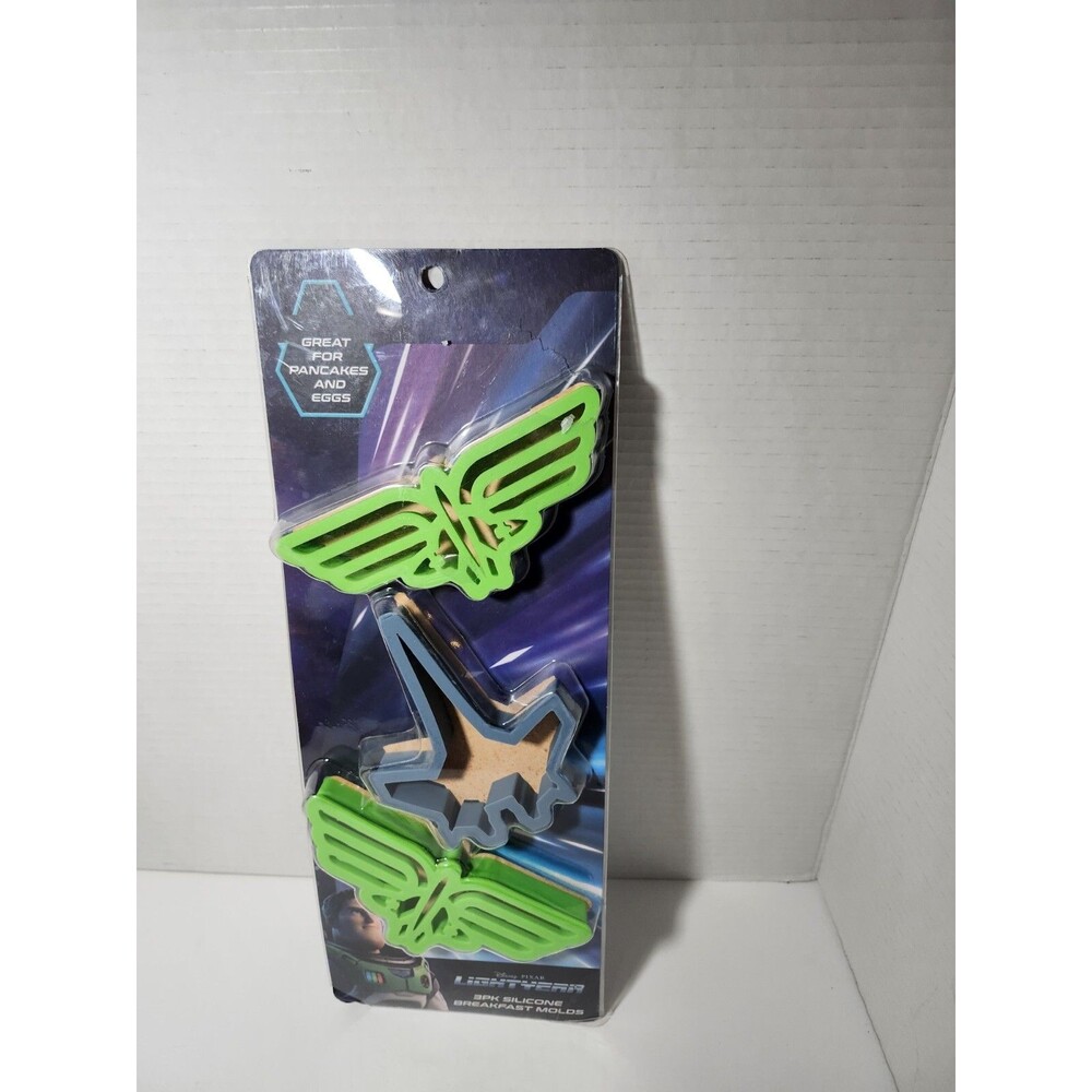 Disney, Buzz Lightyear, 3 Pk, Silicone Pancake, Egg, Breakfast Mold, New